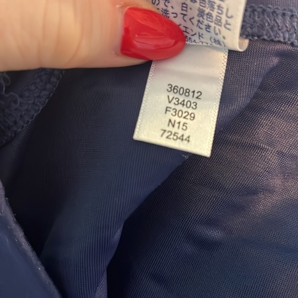 Lands End Tankini Top & Bottom Navy Blue Paisley 2-Piece Size 22W - Picture 9 of 10